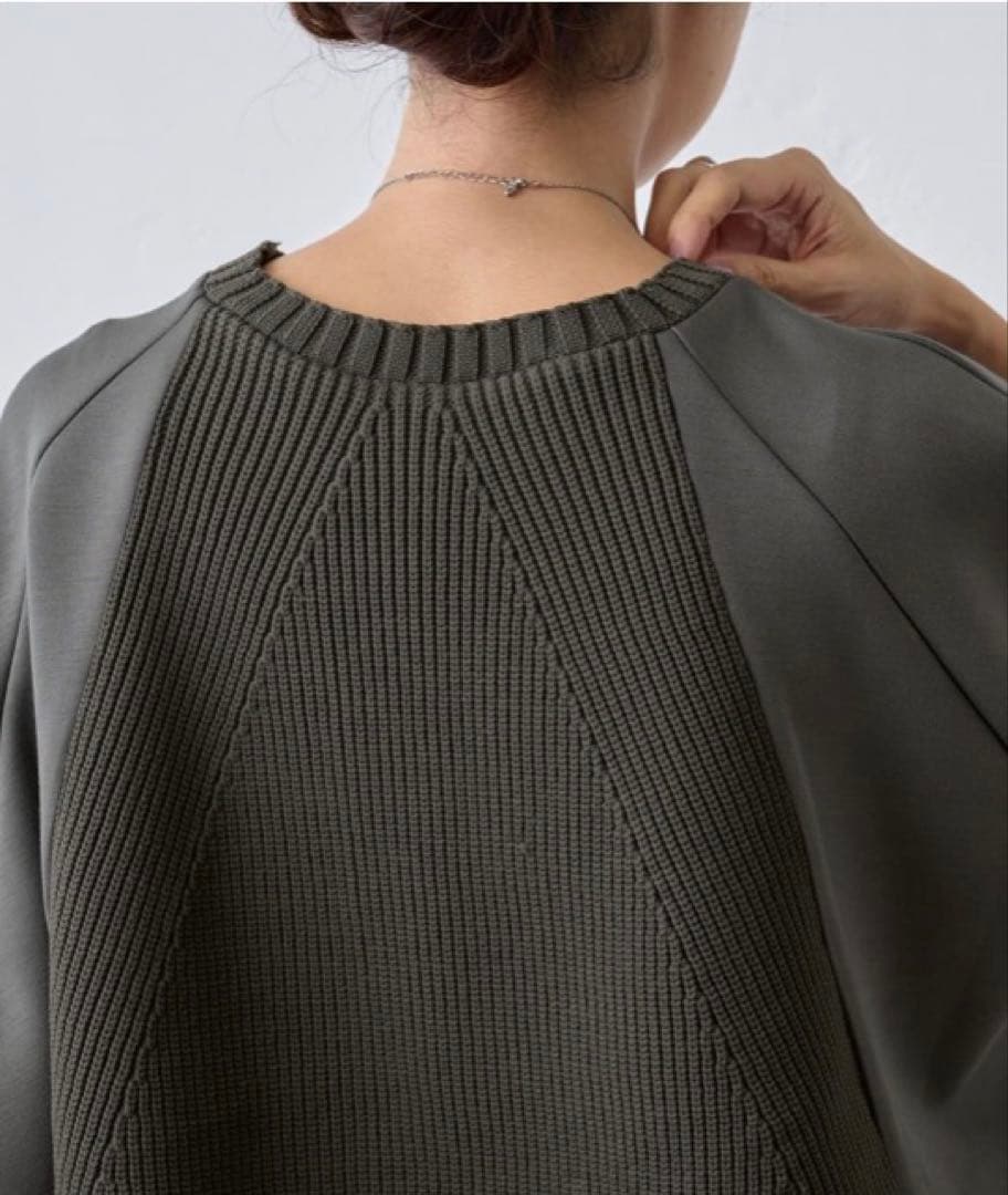 新品 BEARDSLEY ニット コンビダンボール プルオーバー