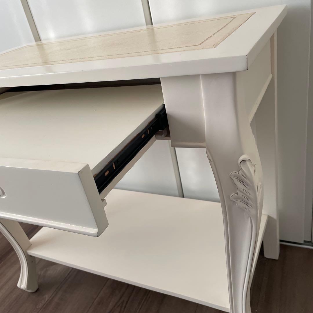 猫脚　ネコ脚　アンティーク　パソコンデスク　家具　机　テーブル　花台　フラワー