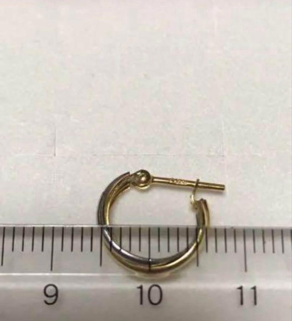 k18 pt900フープピアス