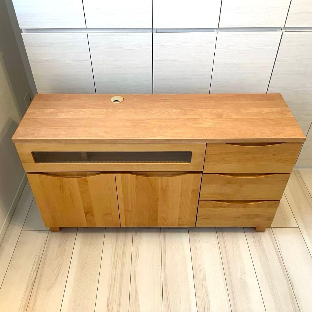 送料込み！アルダー材のテレビ台　幅117cm