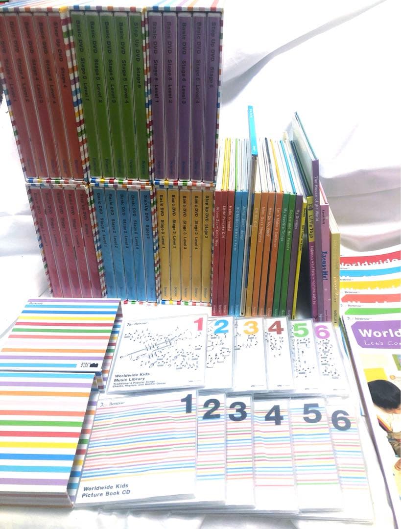 ワールドワイドキッズ　ベネッセWWK DVD CD 絵本　parentsセット