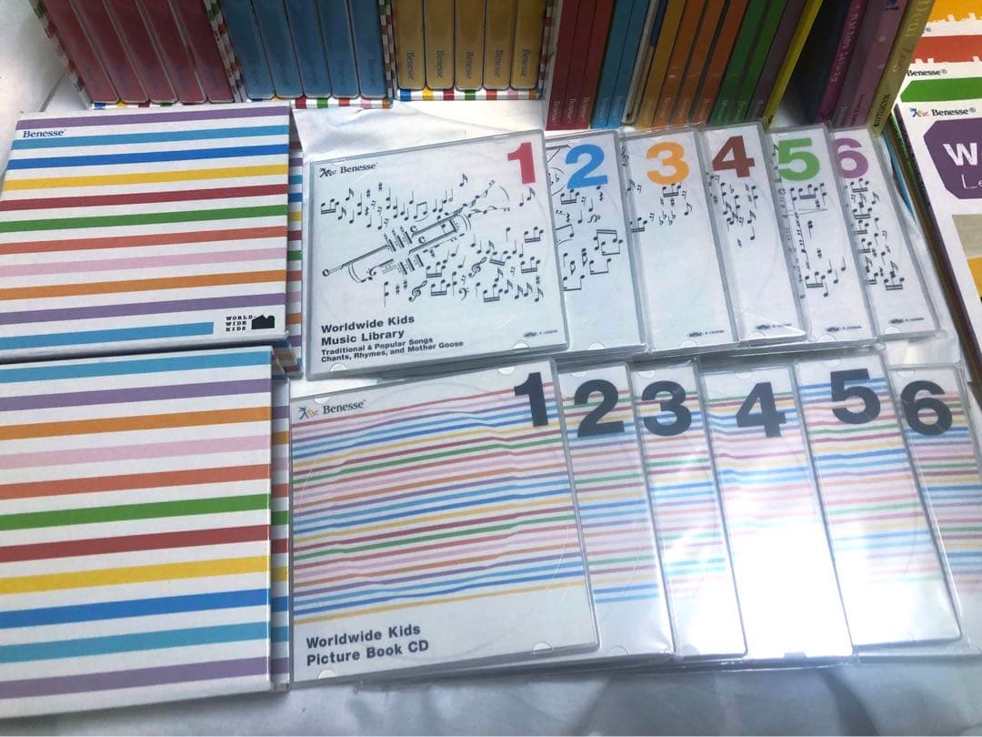 ワールドワイドキッズ　ベネッセWWK DVD CD 絵本　parentsセット