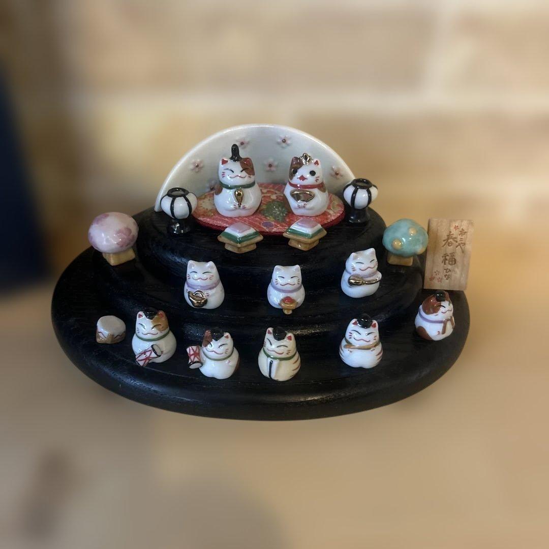 猫舎道楽堂本舗　お雛様　春福ひな（十人飾り）