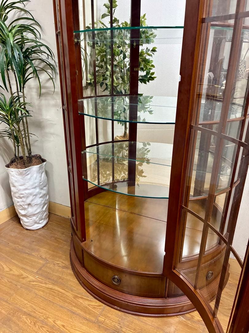 mimi☆管403☆イタリア製☆アンティーク☆ハーフムーン☆キャビネット