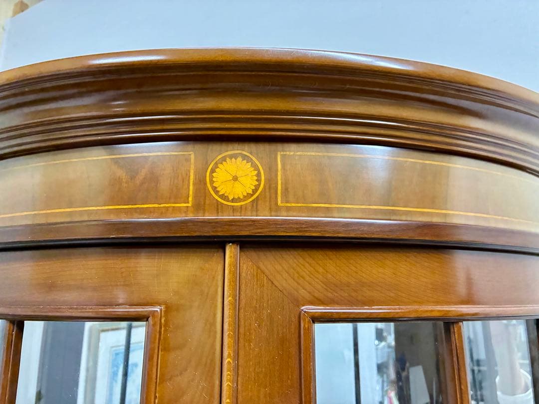 mimi☆管403☆イタリア製☆アンティーク☆ハーフムーン☆キャビネット