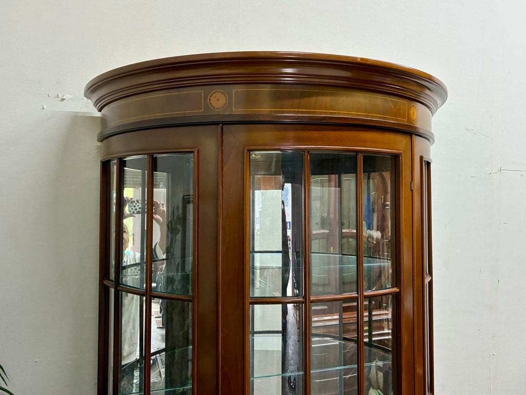 mimi☆管403☆イタリア製☆アンティーク☆ハーフムーン☆キャビネット