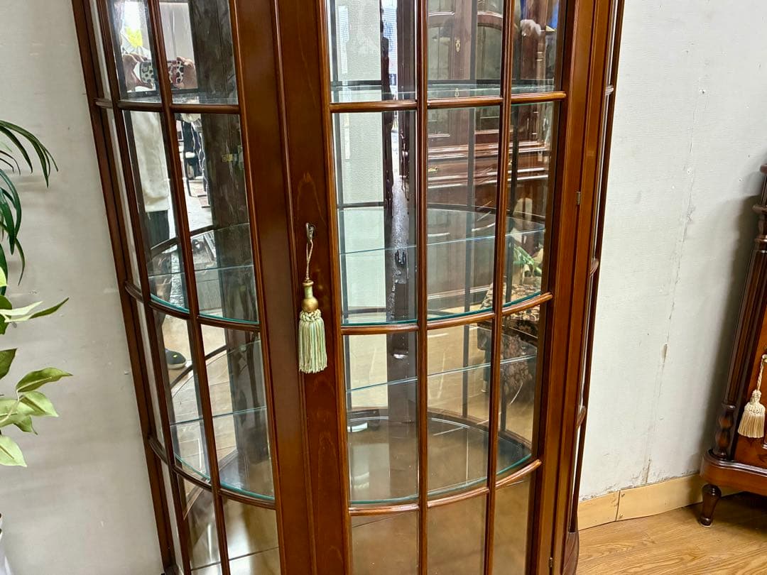 mimi☆管403☆イタリア製☆アンティーク☆ハーフムーン☆キャビネット