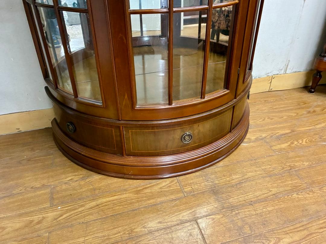 mimi☆管403☆イタリア製☆アンティーク☆ハーフムーン☆キャビネット