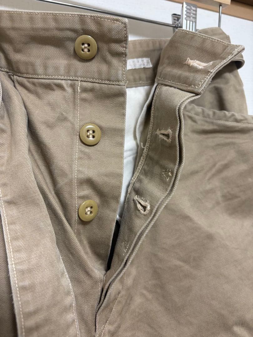 COMOLI コモリ　ベルテッドチノパンツ　サイズ1