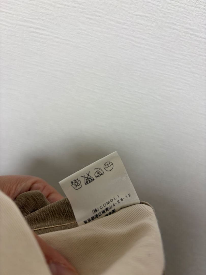 COMOLI コモリ　ベルテッドチノパンツ　サイズ1
