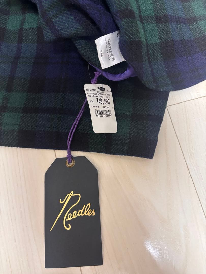 Needles ウールチェックヒザデル　H.D xsサイズ　新品未使用