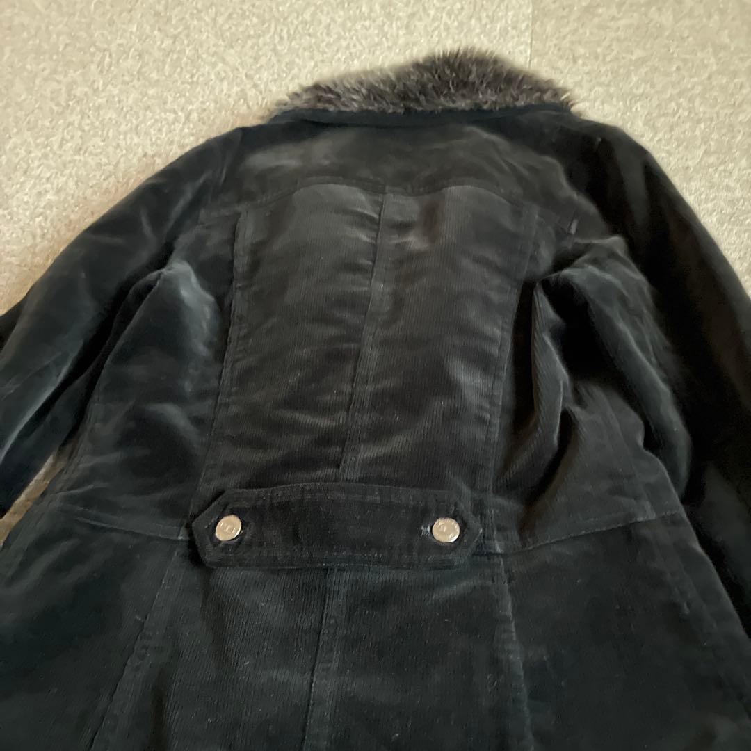BURBERRY BLUE LABEL ブラックファーコート サイズ40