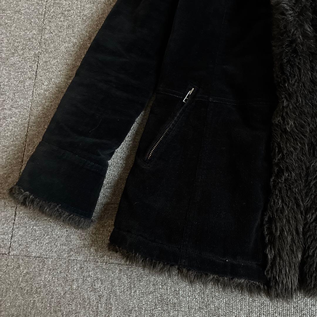 BURBERRY BLUE LABEL ブラックファーコート サイズ40