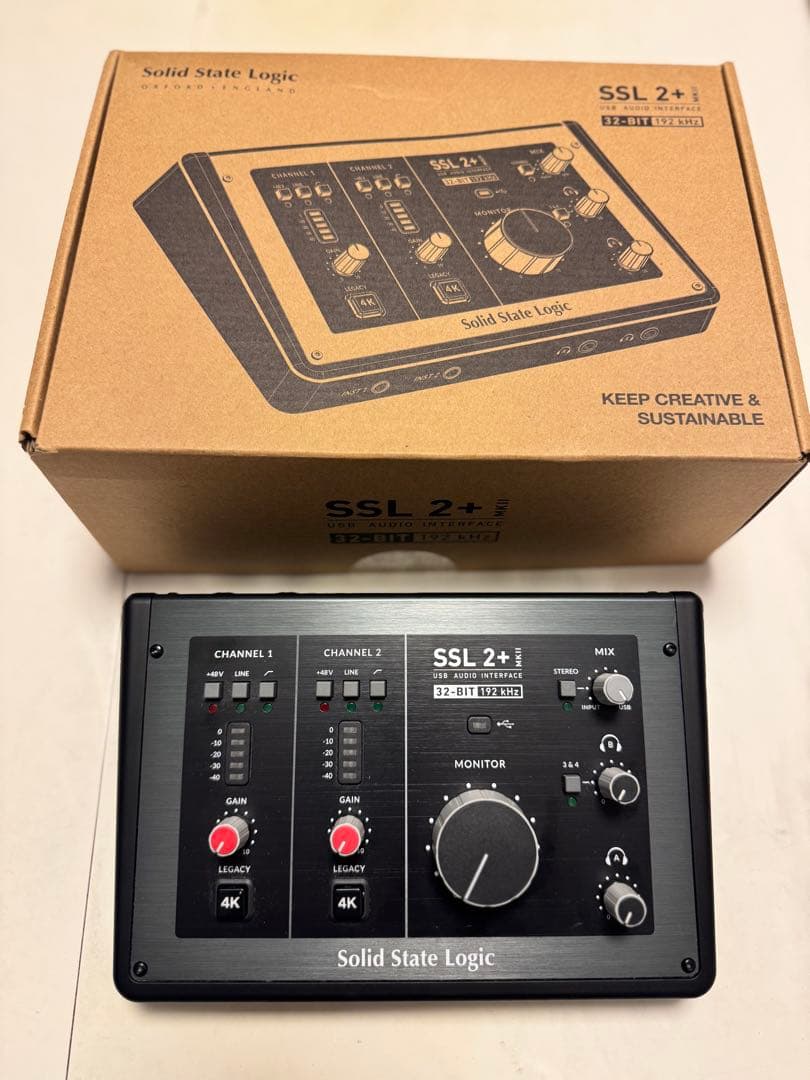 SSL 2+ MKII MK2 USB オーディオインターフェイス