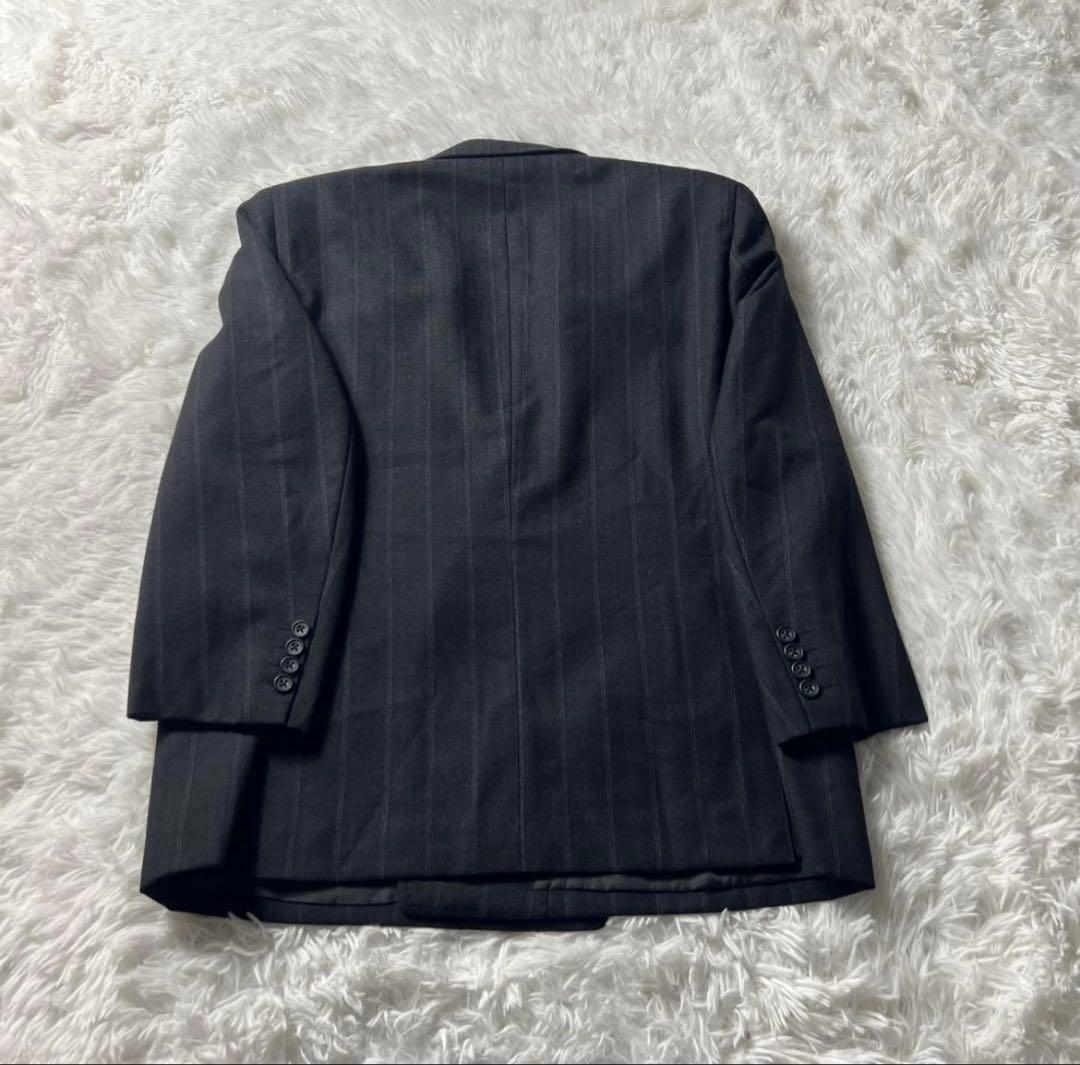 90s BURBERRY バーバリー ダブル　セットアップ　スーツ　ストライプ