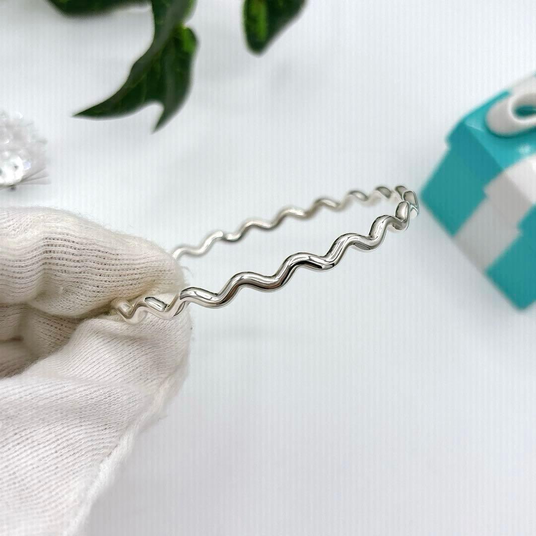 ティファニー　ジグザグバングル　シルバー