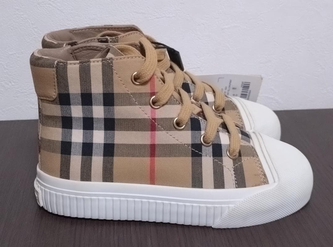 BURBERRY CHILDREN ノバチェック柄スニーカー　18.5