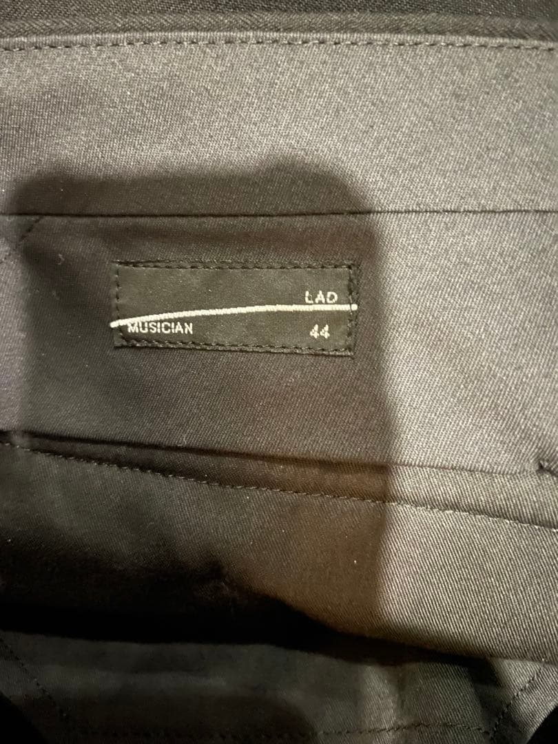 パンツ LAD MUSICIAN WOOL GABARDINE 3TUCK WIDE