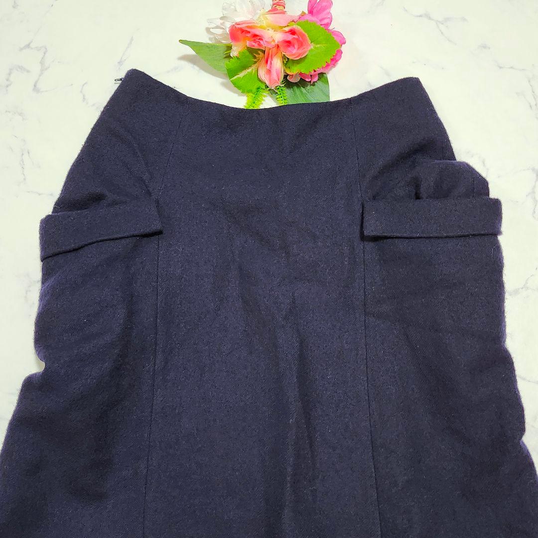 Y's　サルエルパンツ　サイドファスナー　ポケット付き　3　ネイビー
