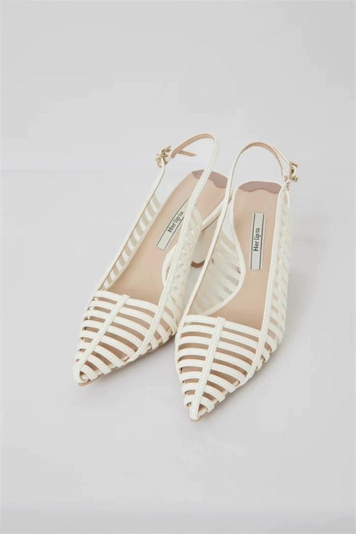 ハーリップトゥ Becca Slingback Sandals ホワイト 38