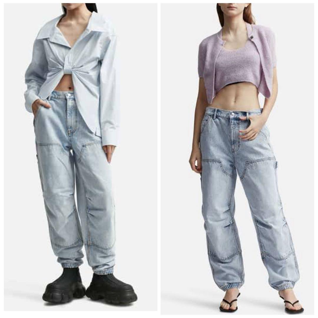 アレキサンダーワン ダブルフロント デニム カーペンターパンツ 24