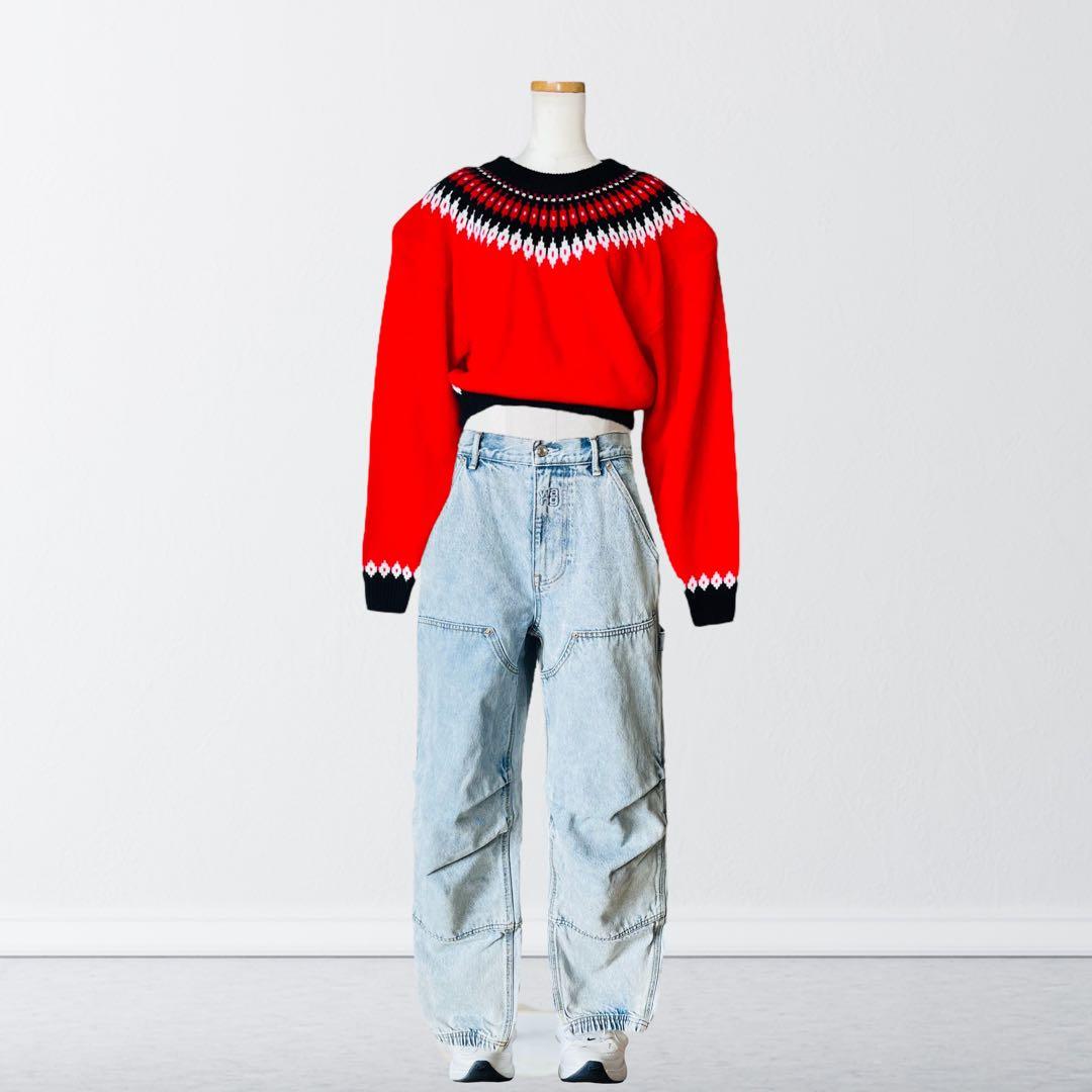 アレキサンダーワン ダブルフロント デニム カーペンターパンツ 24