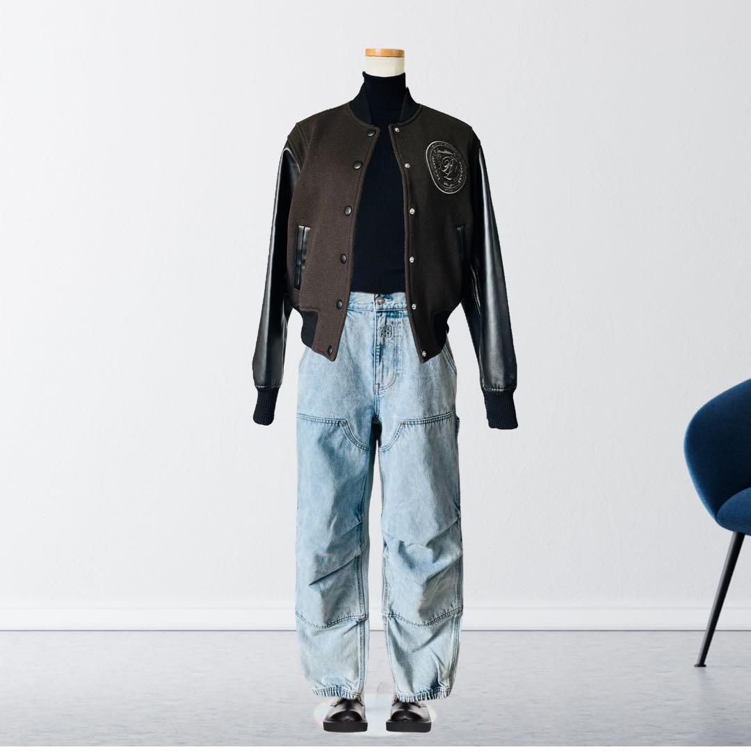 アレキサンダーワン ダブルフロント デニム カーペンターパンツ 24