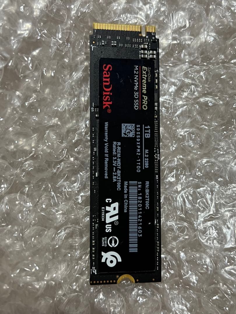 内蔵型SSD SanDisk M.2 SSD 2280 / Extreme Pro