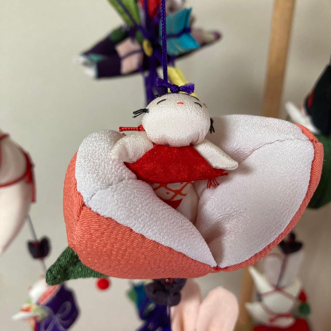 528 ごろちゃん　男の子とうさぎの吊るし飾り　吊るし雛