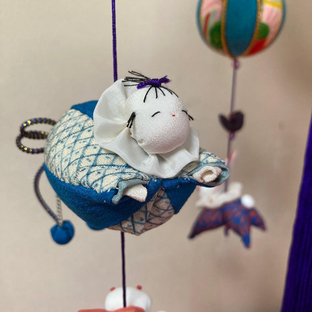 528 ごろちゃん　男の子とうさぎの吊るし飾り　吊るし雛