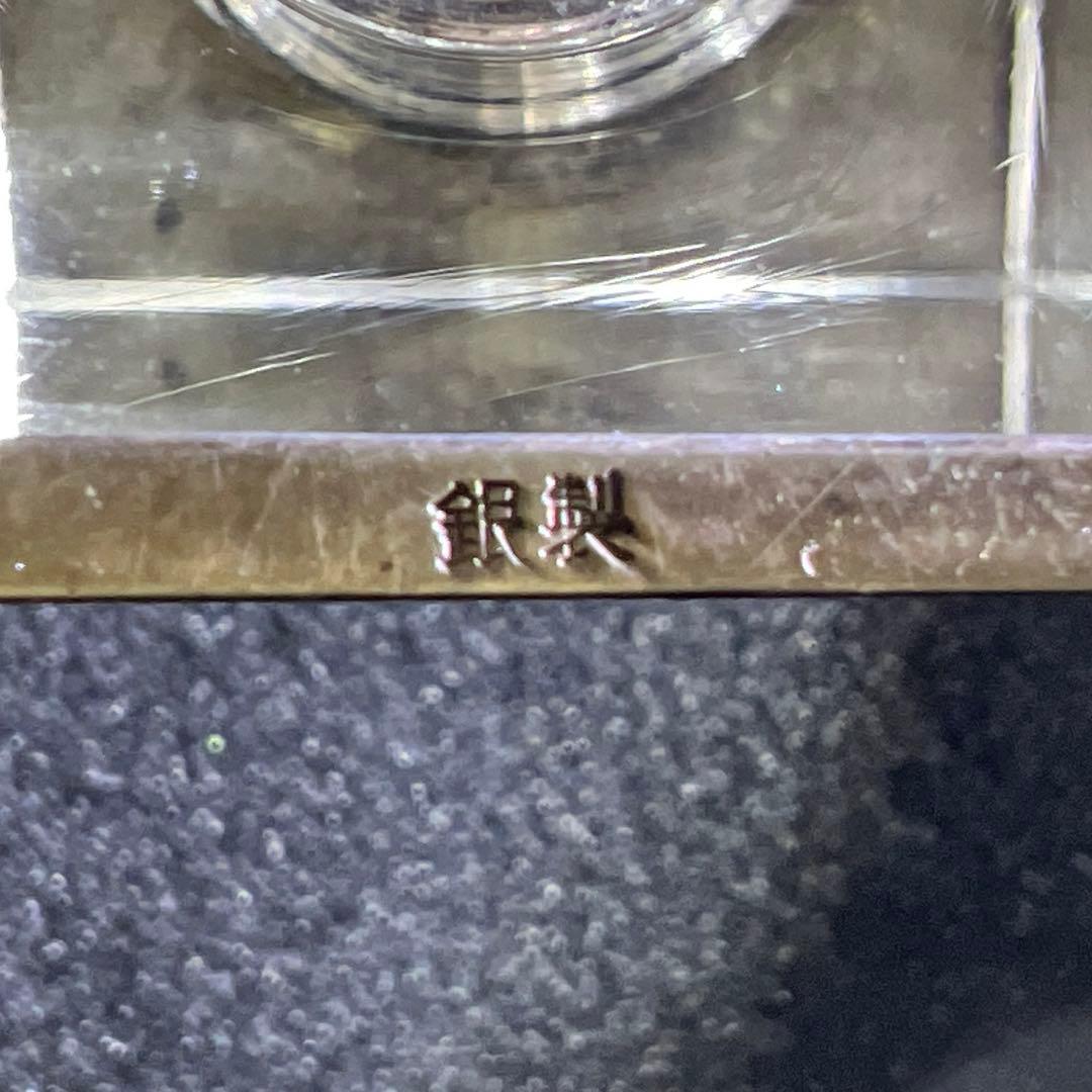 銀製刻印　透彫小花入　180g高さ6㎝　東Y7-1218☆2F