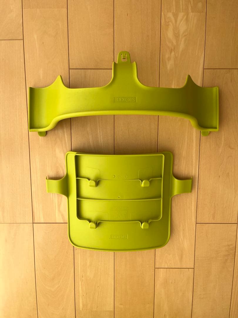 STOKKE TRIPP TRAPPトリップトラップ廃盤グリーンベビーセット付き