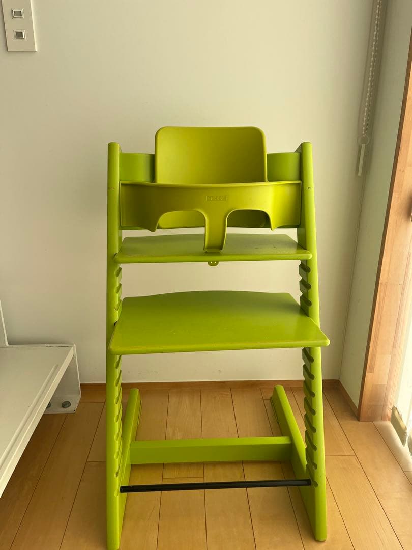 STOKKE TRIPP TRAPPトリップトラップ廃盤グリーンベビーセット付き