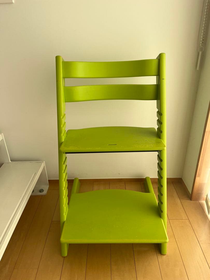 STOKKE TRIPP TRAPPトリップトラップ廃盤グリーンベビーセット付き