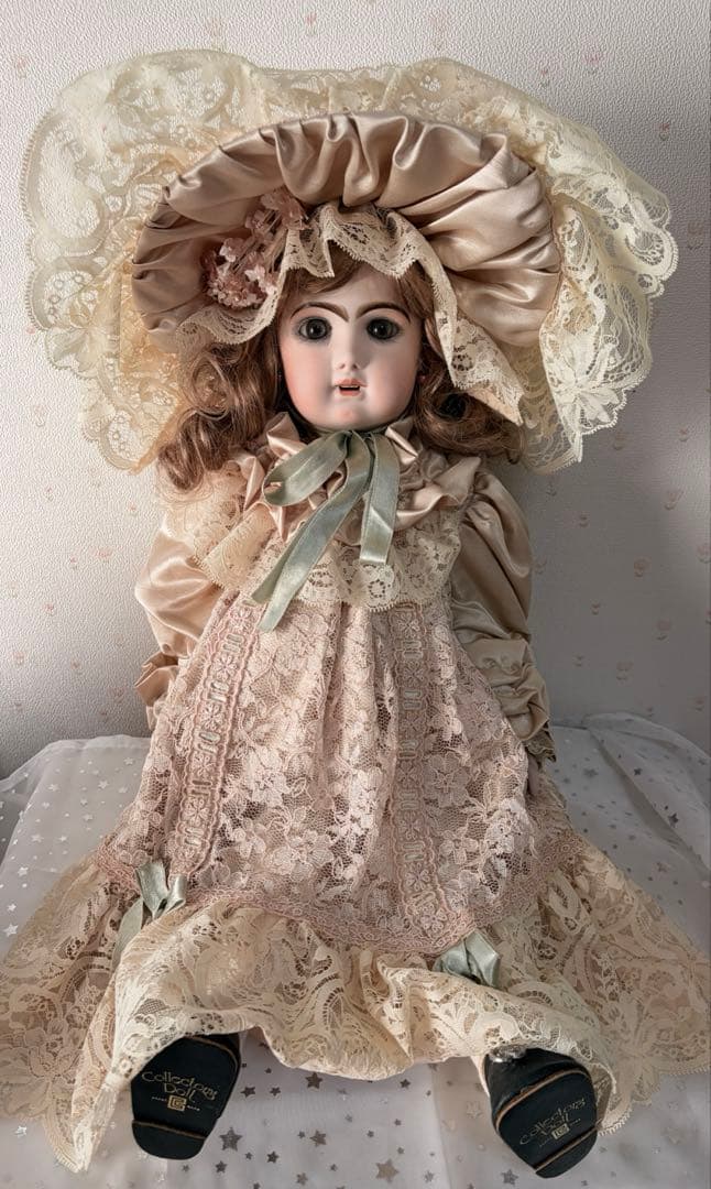 コレクションドール　ビスクドール　オープンマウス　刻印あり