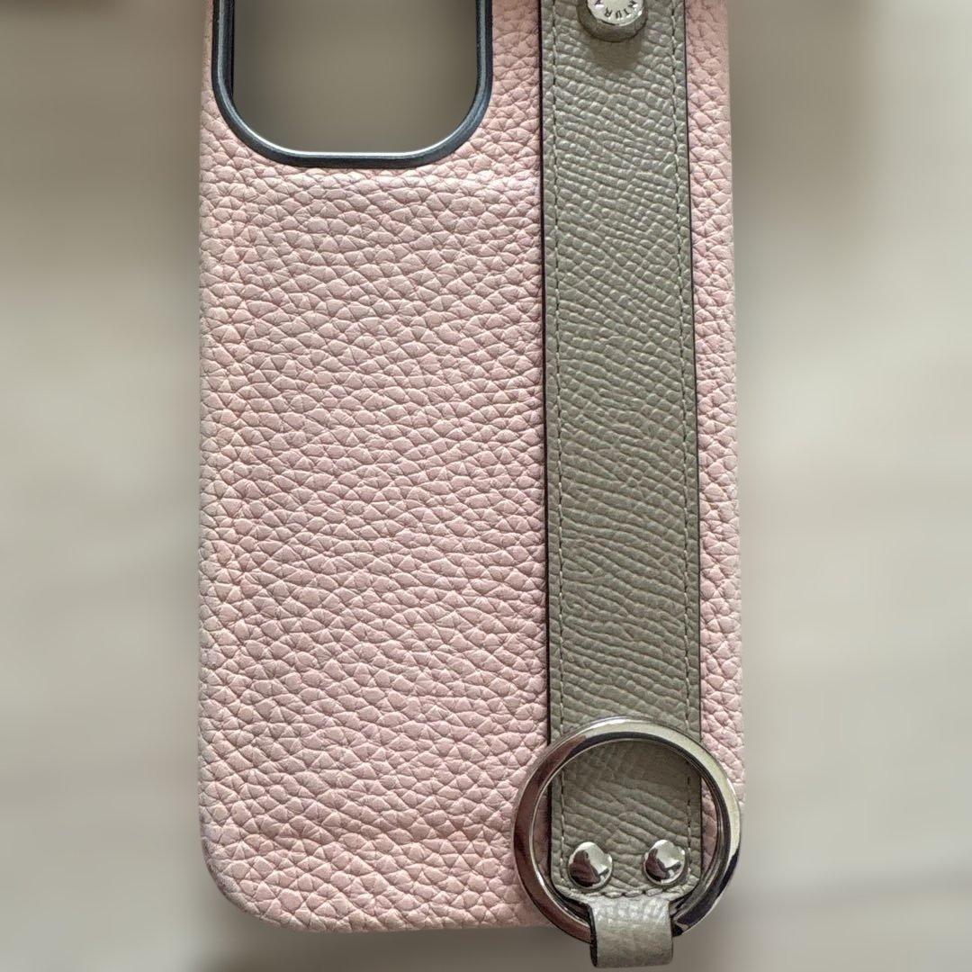 ボンバンテュラ レザー iPhone16 ケース ストラップ付き