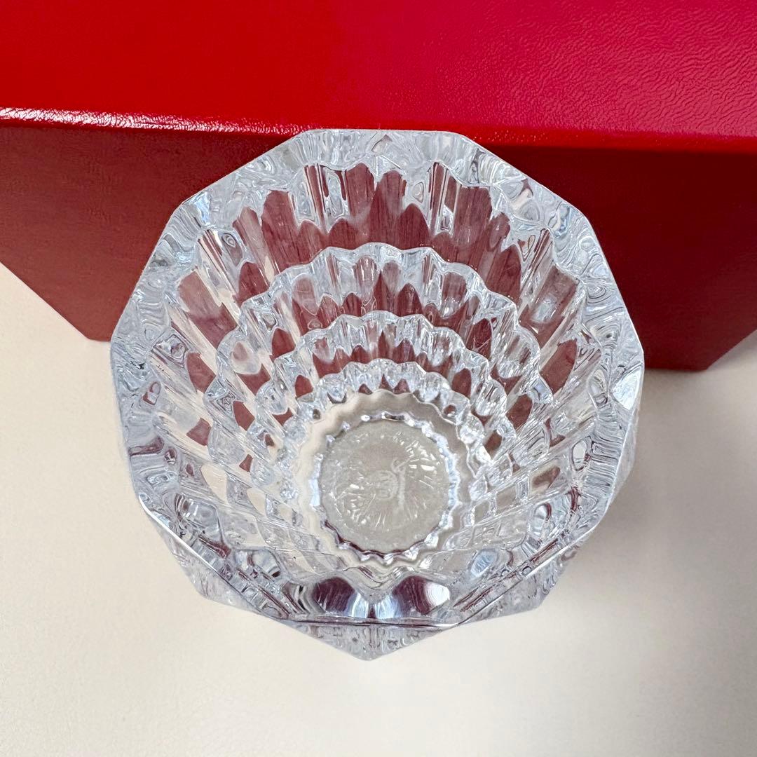 【未使用】Baccarat ルクソール ベース　花瓶　15㎝　箱有り
