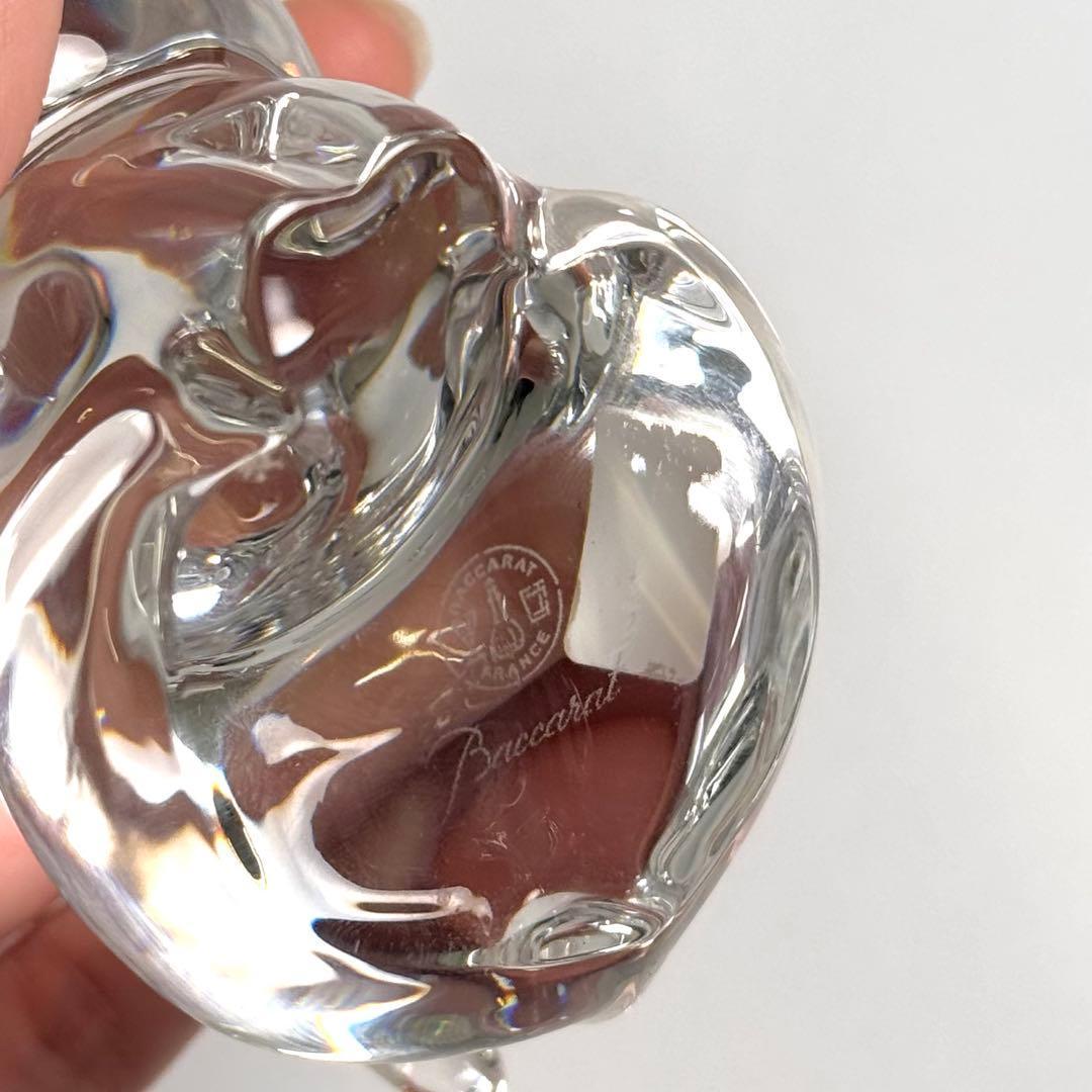 最安値 バカラ Baccarat クリスタルフィギュア 猫 ねこ フィギュリン