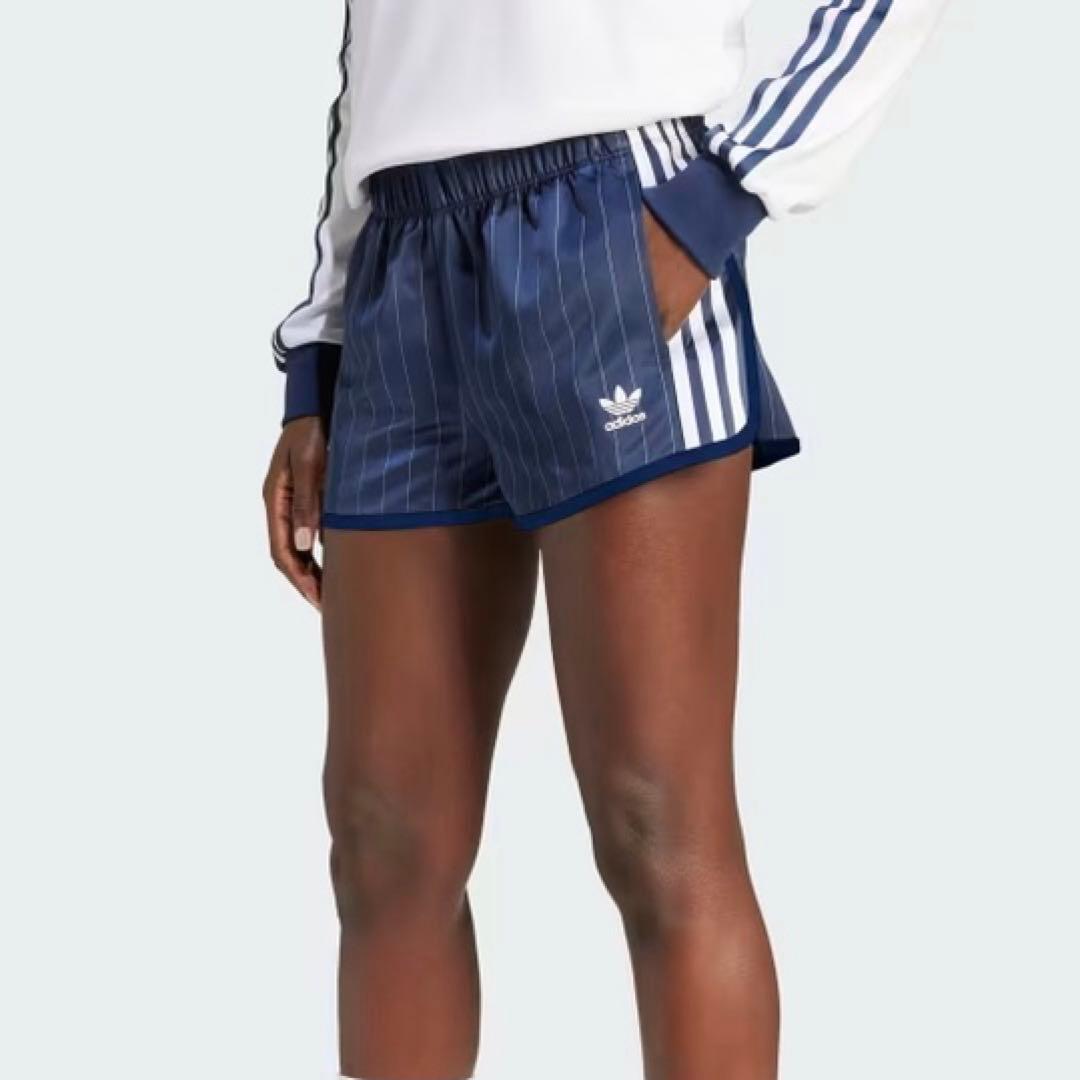 adidas sporty&rich ネイビー ショーツ S