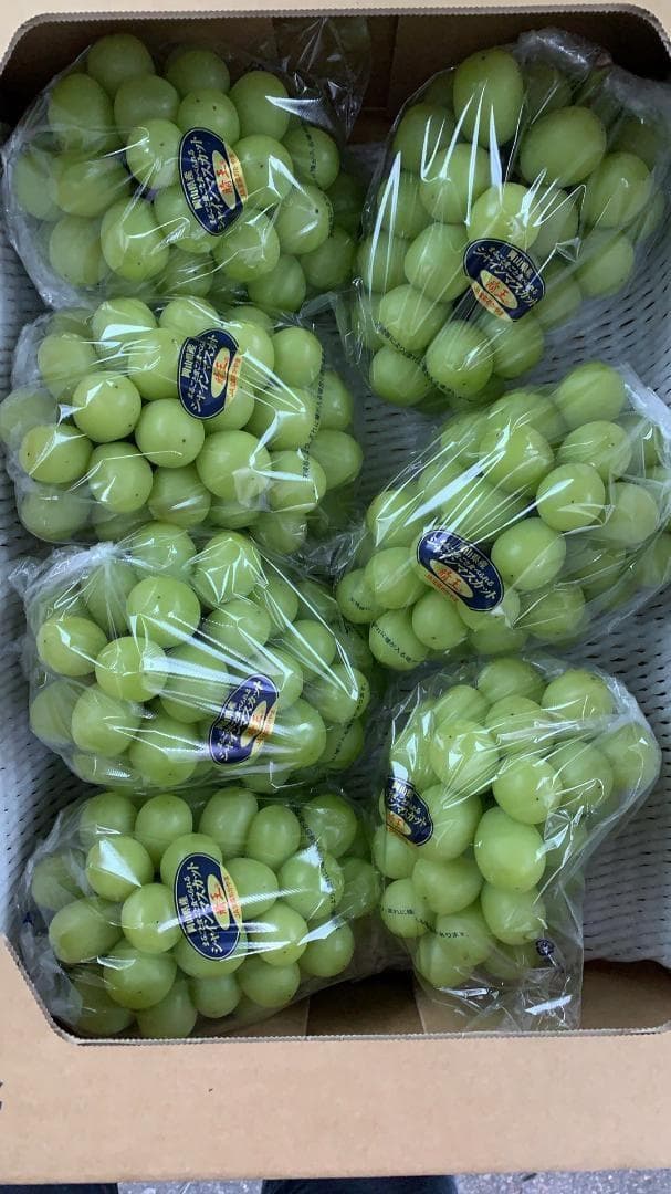 岡山県産晴王　シャインマスカット　7房　約5kg　秀品　冷蔵便発送