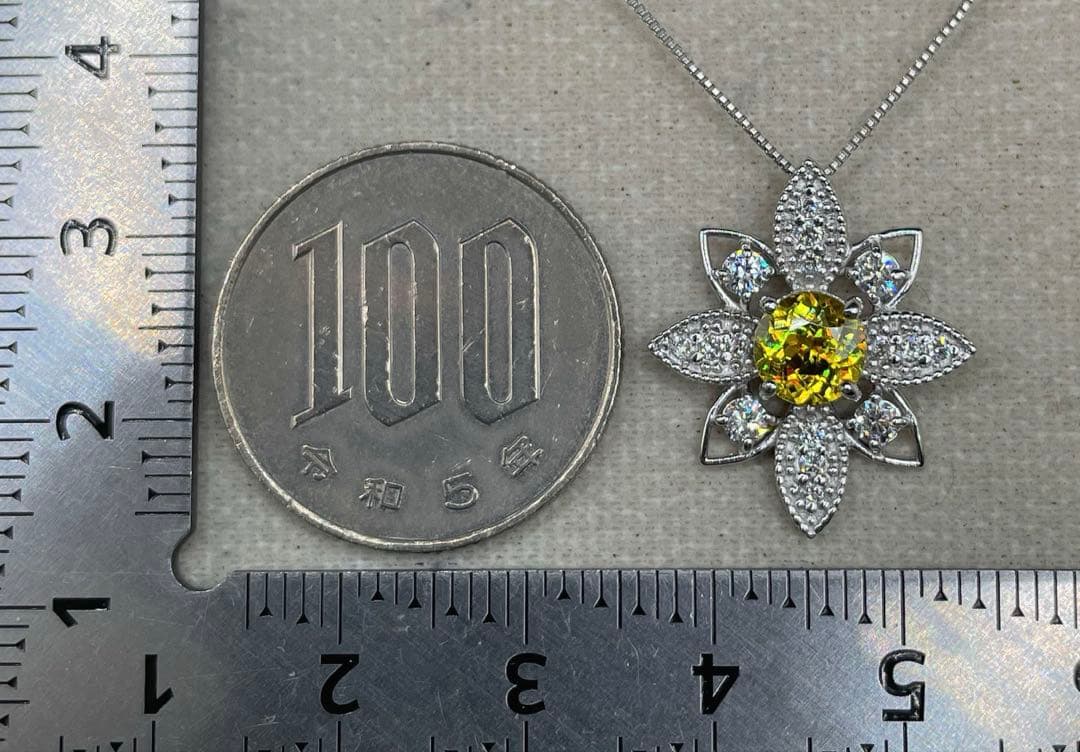 専用JA90★高級 スフェーン1.02ct ダイヤ ヘッド 鑑別書付