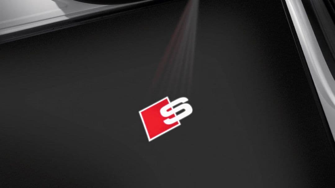 アウディ純正 ドア エントリーライト「Ｓ」ロゴ 　Audi