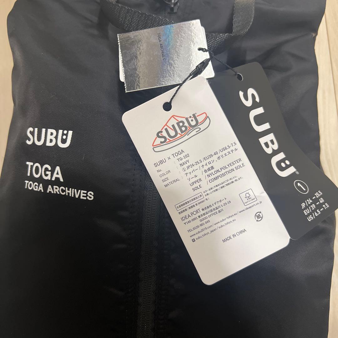 KNIT SLIP-ON TOGA×SUBU ネイビー