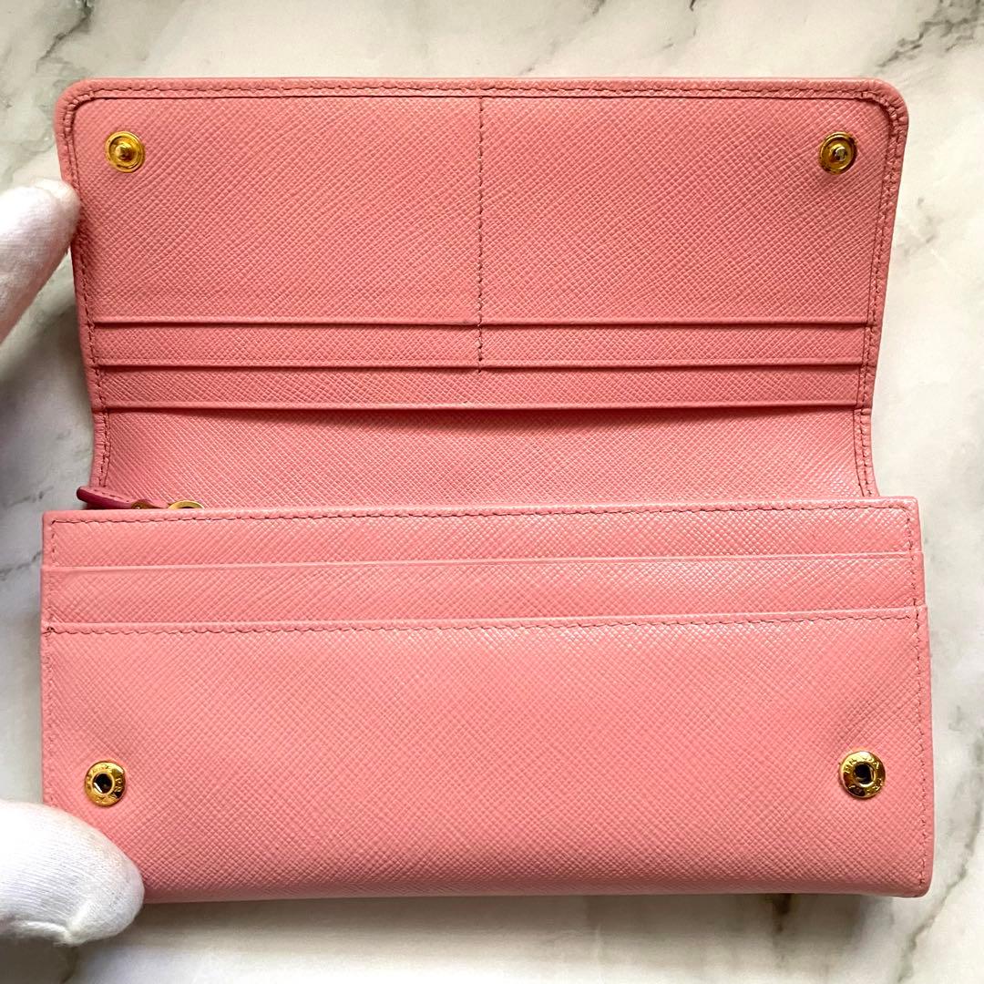 PRADA プラダ サフィアーノ　リボン　フィオッコ　長財布　0116-③