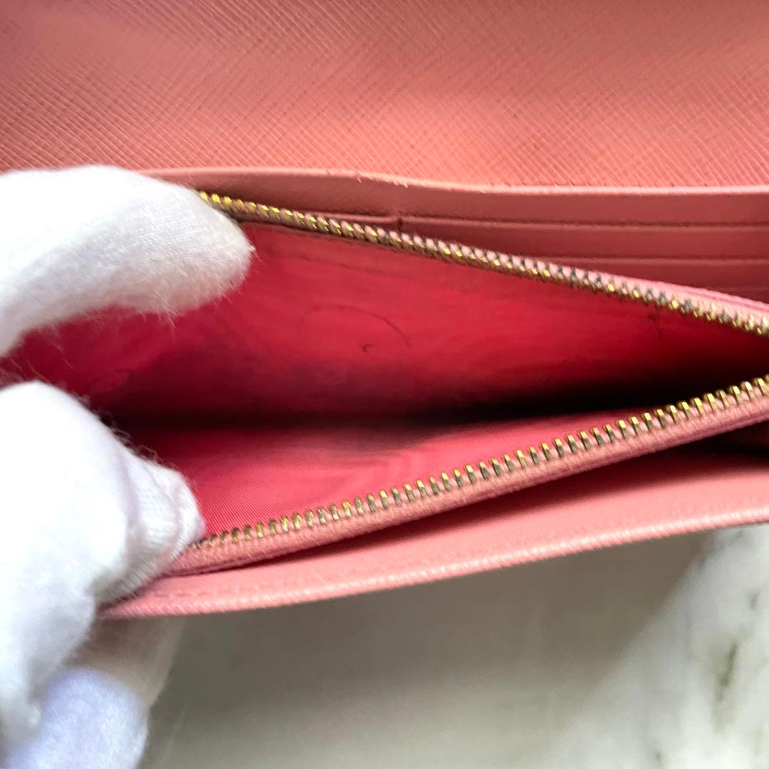 PRADA プラダ サフィアーノ　リボン　フィオッコ　長財布　0116-③