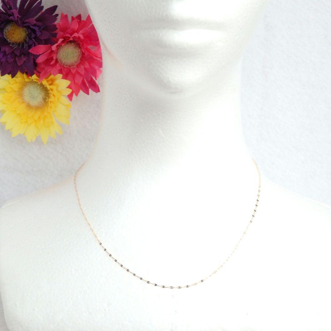 artor26　k10ネックレス　ペタルチェーン　フリーアジャスター付き