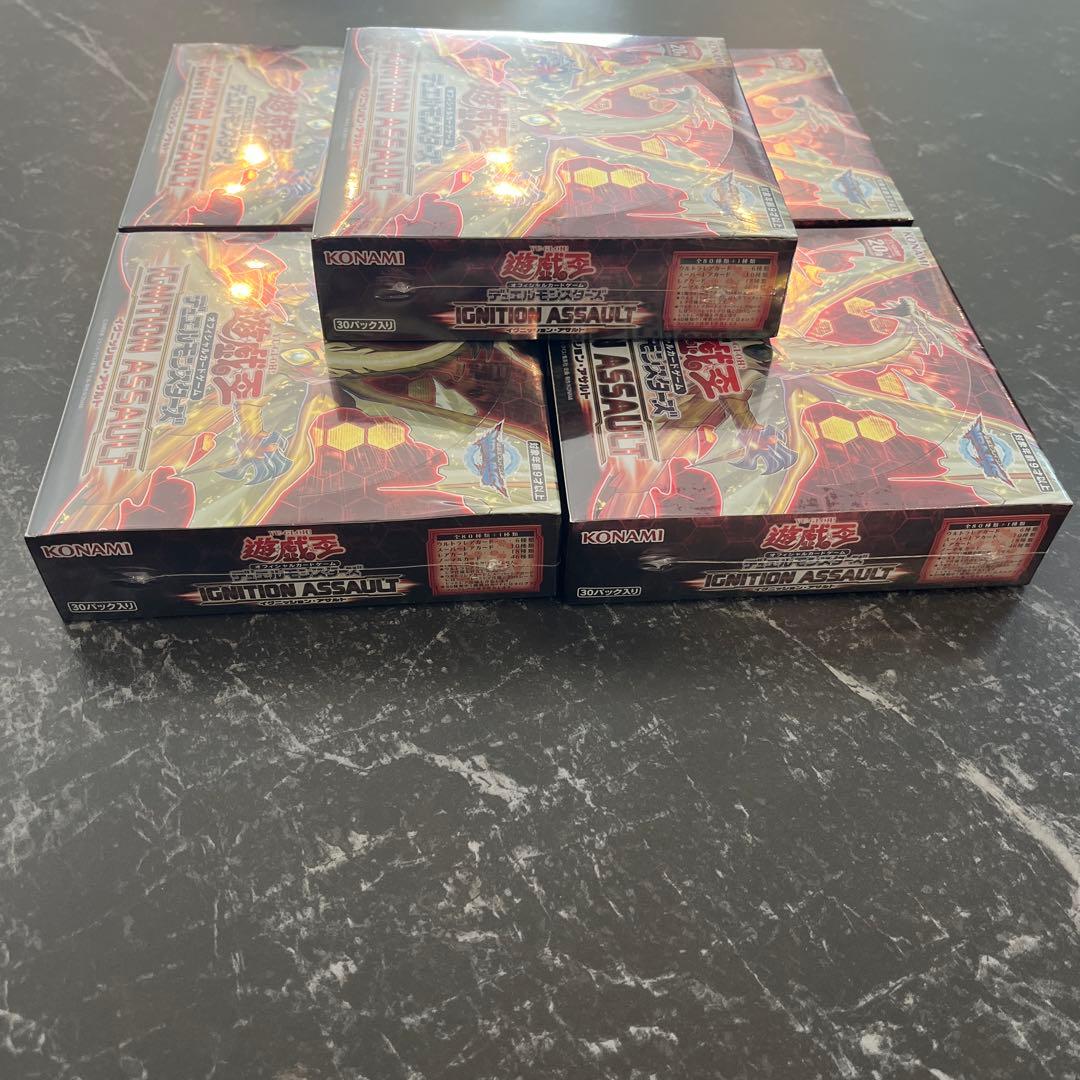 遊戯王　イグニッション・アサルト 日版　シュリンク付き　5BOX