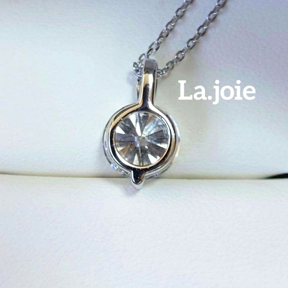 最高品質 【3ct】 モアサナイト 人工ダイヤ 一粒ダイヤ ネックレス