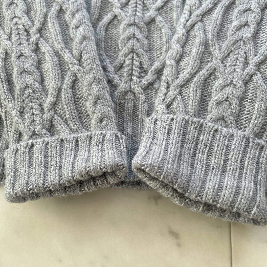 Johnstons of Elgin カシミヤ 100% アランニット セーター