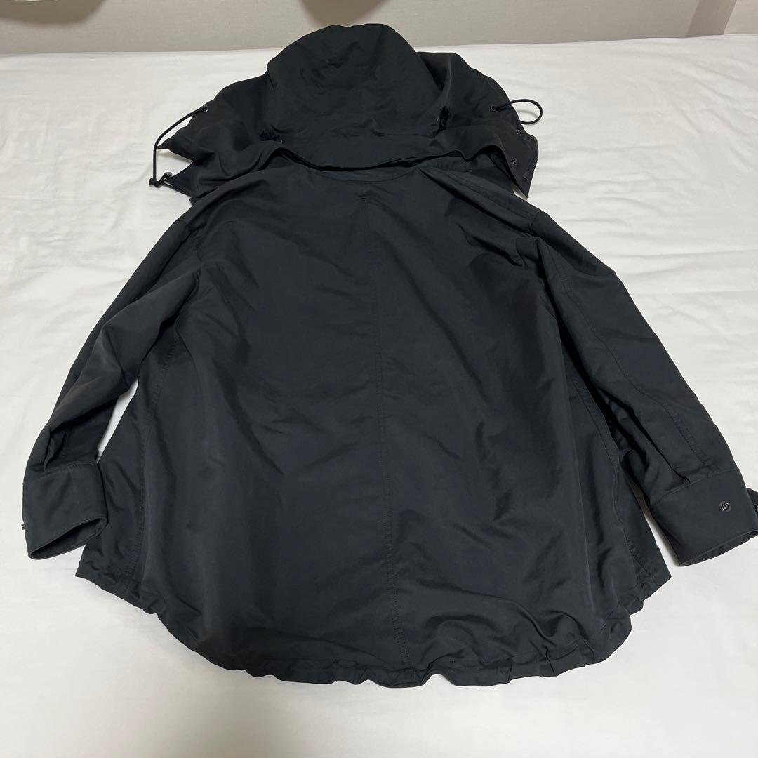 別注 the reracs ドロップショルダー モッズコート ブラック34